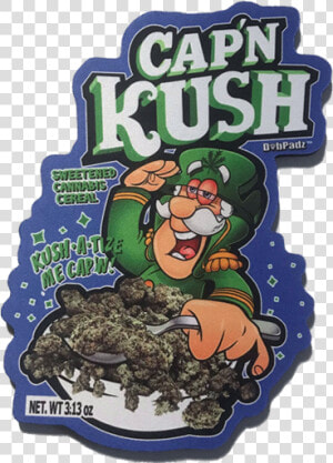 Captain Kush Die Cut   Cap N Kush Shirt  HD Png Download