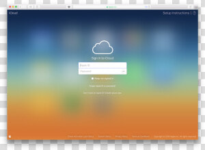 Login Icloud Email  HD Png Download