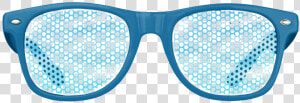 Pool Water Abstract Party Shades   Black Sunglasses With Blue Lenses  HD Png Download