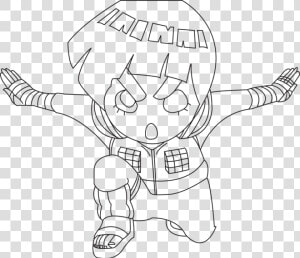 Svg Free Rock Lee Lines By Dandeeman On Deviantart   Imagenes De Rock Lee Para Dibujar  HD Png Download