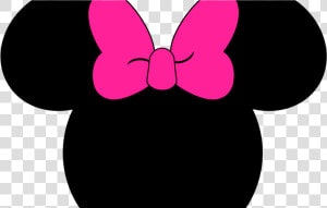 Mickey Mouse Clipart Png   Printable Minnie Mouse Head Silhouette  Transparent Png