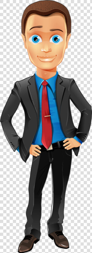 Business Man Cartoon Character Illustration   Transparent Background Cartoon Man Png  Png Download