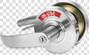 1 Heavy Duty Indicator Lock In 26d Satin Chrome   Lever  HD Png Download