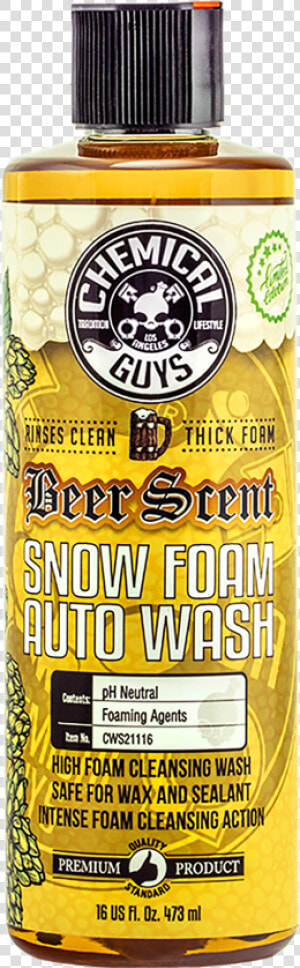 Beer Scent Snow Foam Extreme Foam Cleansing Wash Limited   Chemical Guys Shampoo  HD Png Download