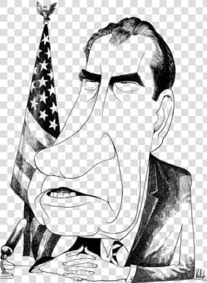 Famous Leaders Png Transparent Images   Richard Nixon Caricature  Png Download