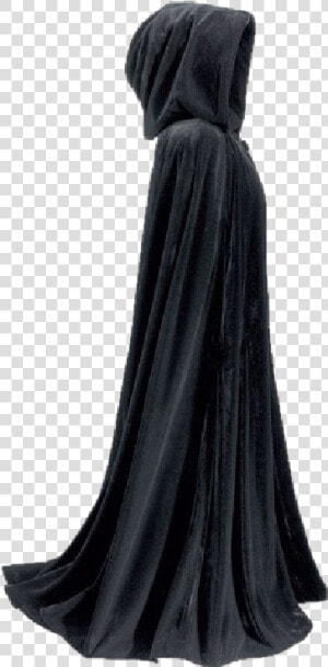  cloaked  person  unknown  mystery  mysterious  dark   Long Black Cape With Hood  HD Png Download