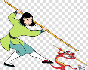 Clip Black And White Stock Clipart Training   Mulan Mushu And Cri Kee  HD Png Download