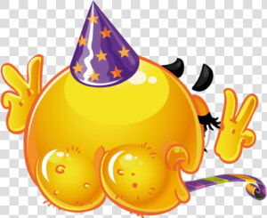 Transparent Party Hat Emoji Png   Spanking Emoji  Png Download