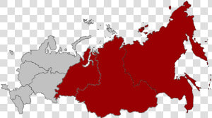 What Continent Is Russia In   Russia Map Asia Europe  HD Png Download