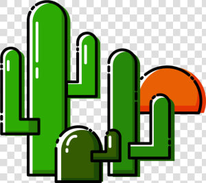 Plant Cartoon Cactus Vector Element Png And Image   Flores En Dibujo Animado  Transparent Png