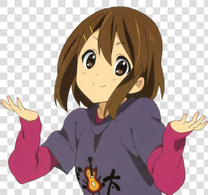 Shrug Yui Hirasawa Mio Akiyama K on Anime  HD Png Download