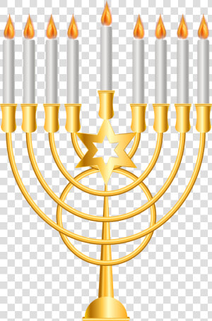 Menorah Gold Png Clip Art   Clip Art Transparent Background Menorah  Png Download