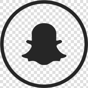 Snap Chat And Vector   Snapchat Icon Black And White  HD Png Download