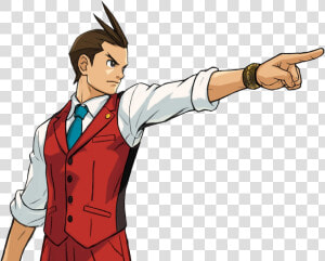 Ace Attorney Clipart Objection   Apollo Justice Ace Attorney Png  Transparent Png