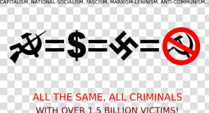 All The Same  All Criminals Clip Arts   Anti Capitalist Anti Communism  HD Png Download