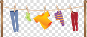 Transparent Laundry Clip Art   Clothes Line Clip Art  HD Png Download