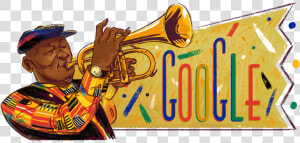 Google S Commemorative Doodle   Hugh Masekela Google Doodle  HD Png Download