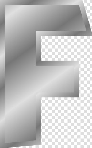 Line material And White metal ceiling   Silver Letters F  HD Png Download