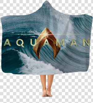 Aquaman Logo Ocean Scene Premium Hooded Blankets   Ocean Waves Wallpaper Hd  HD Png Download