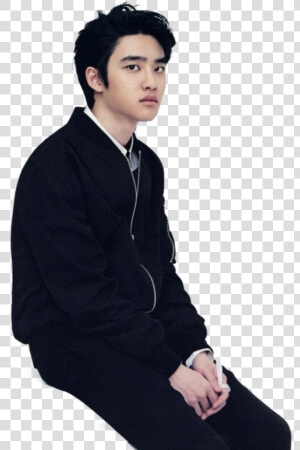 Transparent Person Sitting Png   Do Kyungsoo Png  Png Download