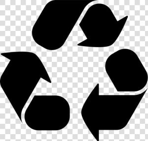 Recycling Symbol With Three Curve Arrows   Icono Reciclaje  HD Png Download