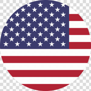 Us Flag   Icon Usa Flag Round  HD Png Download