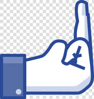 Facebook  Red Social  Como  No Me Gusta  Anti   Facebook Middle Finger  HD Png Download