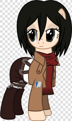 Mikasa Ackerman  attack On Titan  My Little Pony Version  HD Png Download