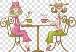 Women Tuesday Club Results   Ladies High Tea Cartoon  HD Png Download