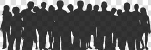 Crowd Silhouette Png Clipart   Many People Silhouette Png  Transparent Png