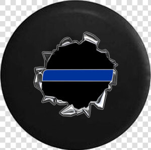 Thin Blue Line   Thin Blue Line Tire Cover Jl  HD Png Download