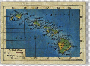 Hawaii 1906 Historical Map Painting  HD Png Download