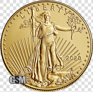 2020 1 Oz American Gold Eagle   2020 American Eagle Gold Coin  HD Png Download