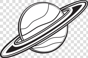 Planets Clipart Black And White   Saturn Black And White  HD Png Download