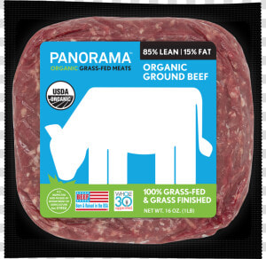 The Front Label Of Panorama Meats Beef Says The Product   Grass Fed Beef Usa Label  HD Png Download