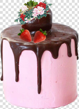  strawberries  cake  chocolate   Chocolate Cake  HD Png Download