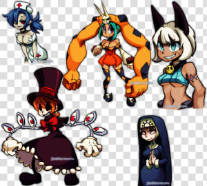 Skullgirls Doodles By Sandette   Pokemon Skullgirls  HD Png Download