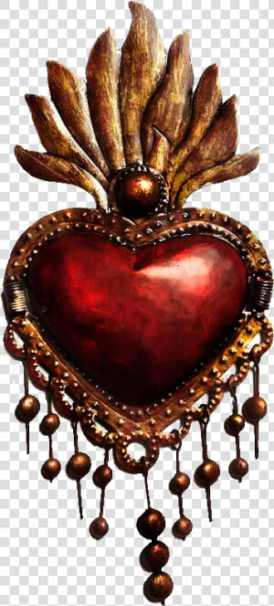 Heart Mexican Sacred Heart  HD Png Download