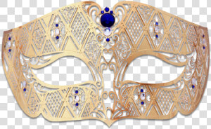 Gold Series Diamond Design Laser Cut Venetian Masquerade  HD Png Download