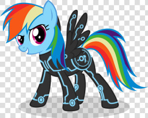 Mlp Tron Rainbow Dash Deviantart  HD Png Download