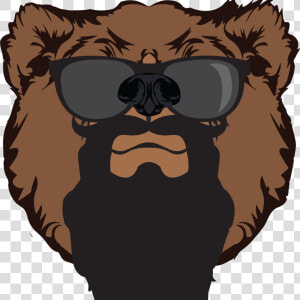 Grizzly Beard Co   Grizzly Bear Face Cartoon  HD Png Download