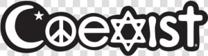 Religions Coexist Car Emblem   Coexist Logo  HD Png Download