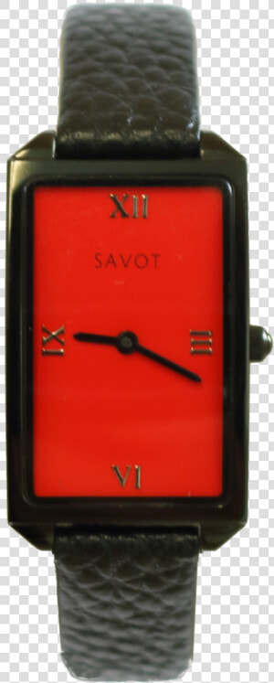 The Red  amp  Black Model From Our Savot Lady Collection   Analog Watch  HD Png Download