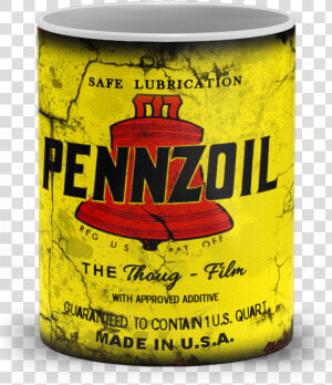 Pennzoil Motor Oil Vintage Distressed Retro Cool Mug   Spam  HD Png Download