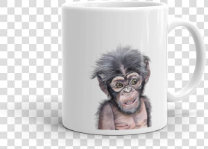 Chimp Final Mockup Handle On Right 11oz  HD Png Download