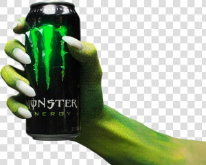 Image Of Monster Arm Holding A Can Of Monster Energy  HD Png Download