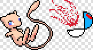 My Mew And Pokeball   Pixel Art Pokemon Mew  HD Png Download