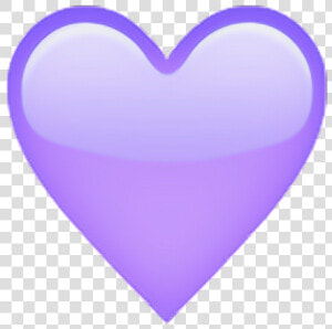 Lilac Heart Emoji💜   Heart Transparent Emoji  HD Png Download