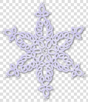 Tatting Snowflake Pattern Snowburst   Portable Network Graphics  HD Png Download