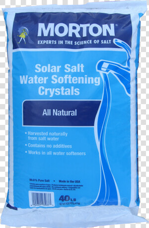 Morton Salt   Types Of Water Softener Salt  HD Png Download